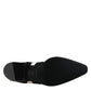Dolce & Gabbana Black White Zebra Pony Fur Dress Shoes