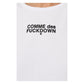Comme Des Fuckdown White Cotton Tops & T-Shirt