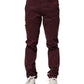 CYCLE Maroon Cotton Stretch Skinny Fit Men Denim Jeans