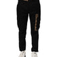 Dolce & Gabbana Black Cotton Cargo Casual Pants
