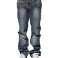 Just Cavalli Blue Washed Straight Fit Men Denim Jeans