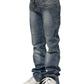 Just Cavalli Blue Washed Straight Fit Men Denim Jeans