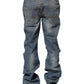 Just Cavalli Blue Washed Straight Fit Men Denim Jeans