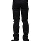 Dolce & Gabbana Black Cotton Skinny Mid Waist Pants