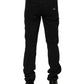 Dolce & Gabbana Black Cotton Skinny Men Denim Jeans