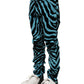 Dolce & Gabbana Blue Black Stripes Skinny Denim Jeans