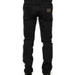 Dolce & Gabbana Black Cotton Skinny Men Denim Jeans