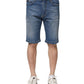 Dolce & Gabbana Blue Cotton Stretch Men Denim Bermuda Shorts