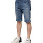 Dolce & Gabbana Blue Cotton Stretch Men Denim Bermuda Shorts