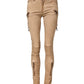 PLEIN SUD Brown Cotton Mid Waist Skinny Denim Jeans
