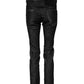 Dsquared² Black Washed Cotton Mid Waist Skinny Jeans