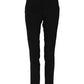 Dolce & Gabbana Black Wool Mid Waisted Tapered Dress Pants