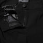 Dolce & Gabbana Black Wool Mid Waisted Tapered Dress Pants