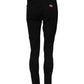 Dolce & Gabbana Black Cotton Skinny Mid Waisted Denim Jeans