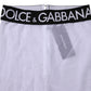 Dolce & Gabbana Gray Nylon DG Logo Mid Waisted Leggings Pants