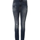 Dolce & Gabbana Blue Washed Cotton High Waisted Denim Jeans