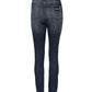 Dolce & Gabbana Blue Washed Cotton High Waisted Denim Jeans