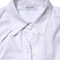 AGLINI White Cotton Collared Long Sleeves Ruffle Top Shirt