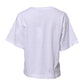 Dolce & Gabbana White Cotton Graphic Print Crew Neck T-shirt