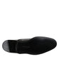 Dolce & Gabbana Black Leather Lace Up Derby Men Dress Shoes