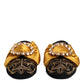 Dolce & Gabbana Multicolor Embellished Flat Sandals Shoes