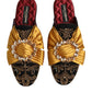 Dolce & Gabbana Multicolor Embellished Flat Sandals Shoes