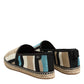 Dolce & Gabbana Multicolor Stripes Canvas Flat Espadrille Shoes