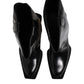 Dolce & Gabbana Black Calfskin Leather Logo High Boots Shoes