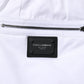 Dolce & Gabbana White Cotton Stretch Logo Men Jogger Pants
