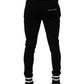 Dolce & Gabbana Black Cotton Men Jogger Sweatpants Pants