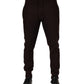 Dolce & Gabbana Brown Cashmere Men Jogger Sweatpants Pants