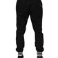 Dolce & Gabbana Black Cotton Logo Tape Men Jogger Pants