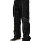 Dolce & Gabbana Black Cotton Straight Jogger Sweatpants Pants
