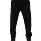 Dolce & Gabbana Black Cotton Men Jogger Sweatpants Pants