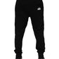 Dolce & Gabbana Black Cotton Crown Jogger Sweatpants Pants