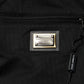 Dolce & Gabbana Black Viscose Drawstring Men Jogger Pants