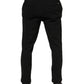 Dolce & Gabbana Dark Gray Viscose Dress Men Pants