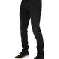 Dolce & Gabbana Black Washed Cotton Skinny Denim Jeans