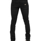 Dolce & Gabbana Black Washed Cotton Skinny Denim Jeans