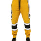 Dolce & Gabbana Yellow Cotton Drawstring Jogger Pants