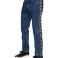 Dolce & Gabbana Blue Cotton Logo Plaque Denim Jeans