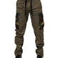 Dolce & Gabbana Brown Cotton Camouflage Cargo Pants