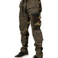 Dolce & Gabbana Brown Cotton Camouflage Cargo Pants