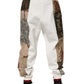 Dolce & Gabbana White Patchwork Jogger Pants