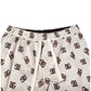 Dolce & Gabbana White Cotton DG Mania Print Men Bermuda Shorts