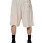 Dolce & Gabbana Ivory Cotton Men Bermuda Sweatshorts Shorts