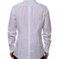Dolce & Gabbana White Cotton GOLD Long Sleeves Formal Shirt