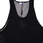 Dolce & Gabbana Black Nylon Sleeveless Underwear Tank T-shirt