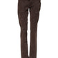 CYCLE Brown Cotton Low Waist Skinny Casual Jeans