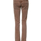 Acht Brown Cotton Slim Fit Denim Low Waist Jeans